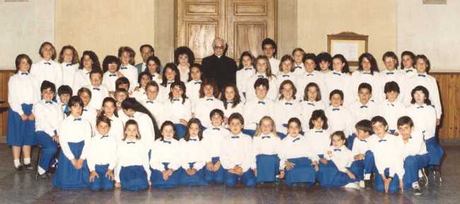 Foto 5/07/1987 en la onomástica del obispo D. Antonio Briva