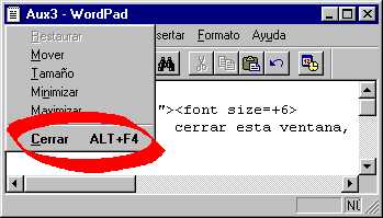 Aviso cerrar ventana