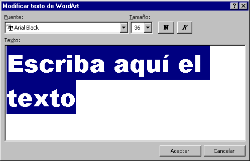 Imagen WordArt